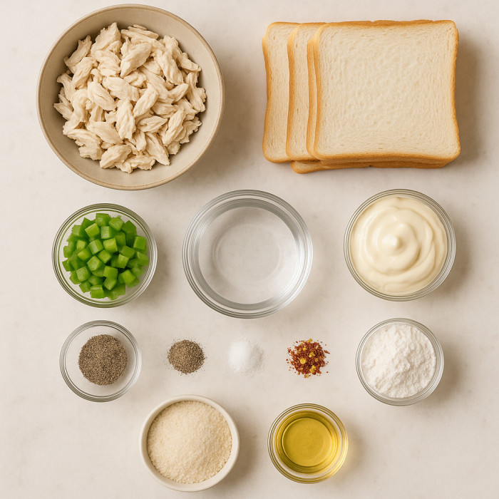 Chicken and Bread Nibbles ingredients