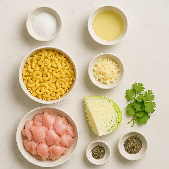 Pasta with Chicken in Cream Sauce ingredients