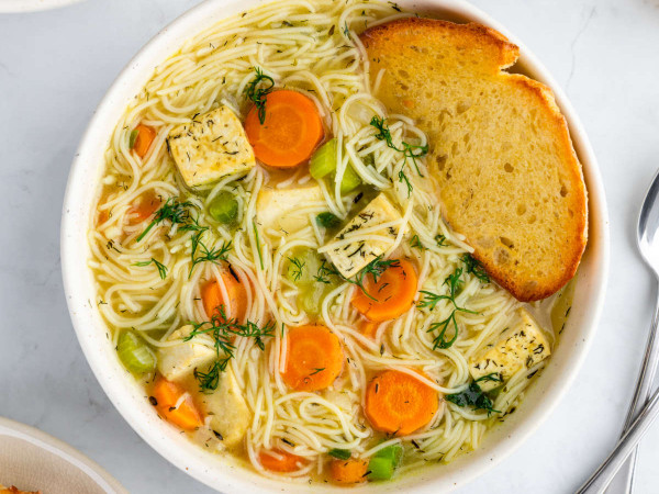 Faux Chicken Noodle Soup Recipe