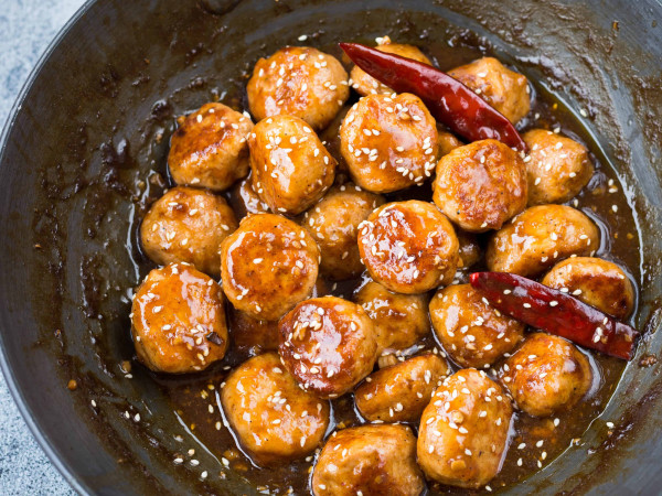 Golden Asian Chicken Meatballs