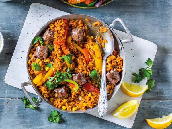 Paella with a North African Twist