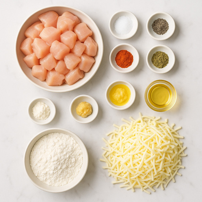 Cheese-Stuffed Chicken Bites ingredients
