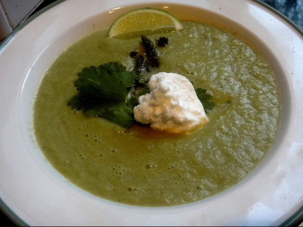 Asparagus Soup with a Hint of Thyme