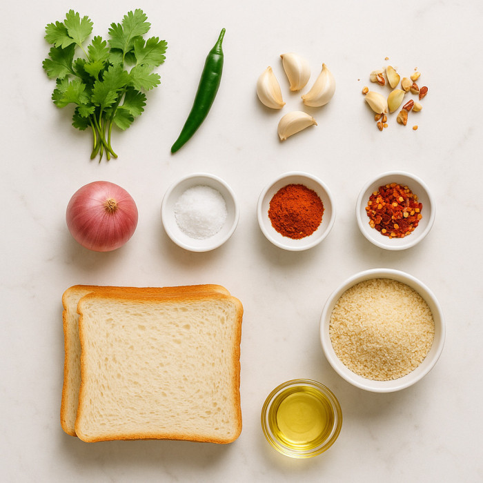 Fried Bread with Chicken Filling ingredients