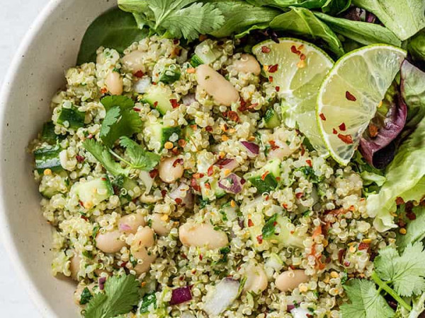 Quinoa Salad with Chipotle-Lime Sauce
