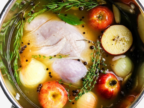 Chicken Brine Infused with Apples