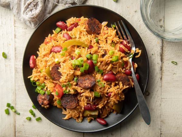 Easy Vegan Jambalaya in the Slow Cooker