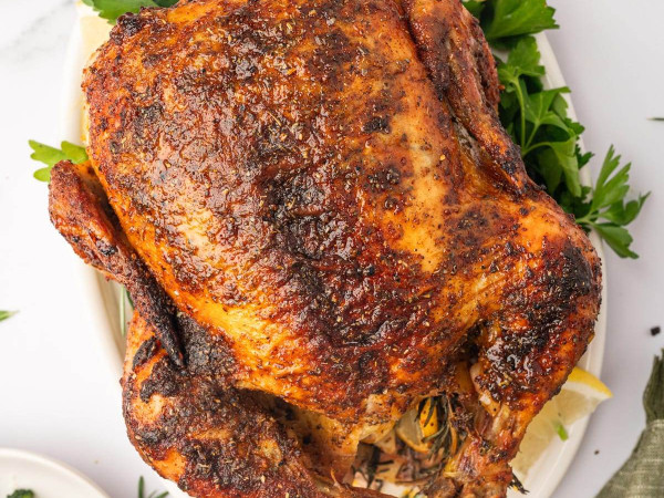 Olive Oil Infused Pressure-Cooked Whole Roasted Chicken