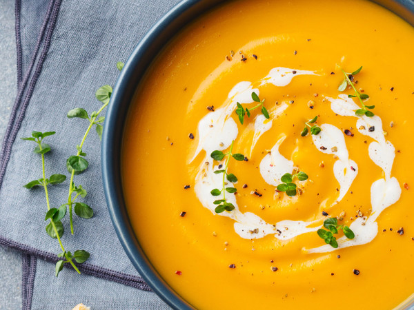 Velvety Delicata Squash Soup