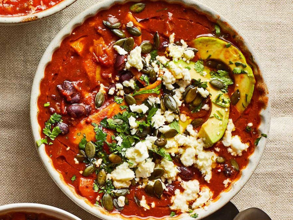Spicy Bean and Tortilla Stew