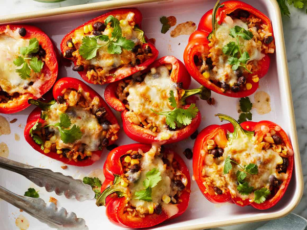 Mouthwatering Healthy Vegetarian Stuffed Bell Peppers