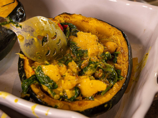 Curried Stuffed Acorn Squash Delight