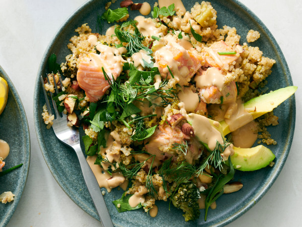 Quinoa, Salmon, and Swiss Chard Delight