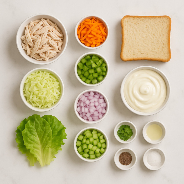 Chicken and Mayo Sandwich ingredients