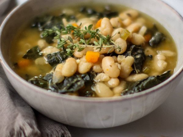 Plant-Based Black and White Bean Soup