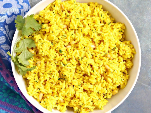 Mediterranean-Inspired Yellow Rice and Vegetable Medley