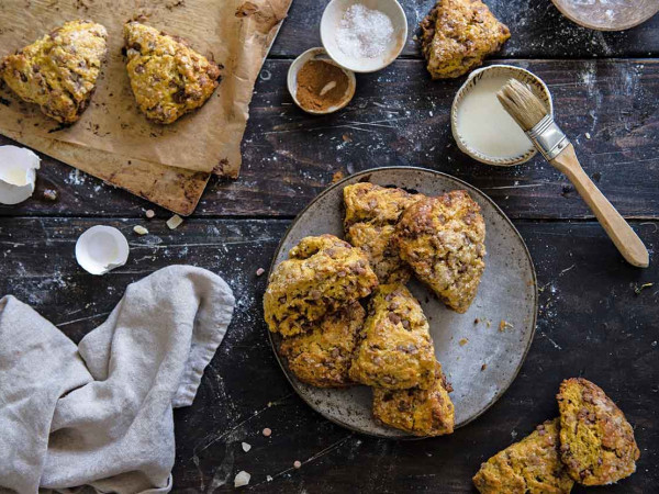 Pumpkin-Ginger Flavored Scones