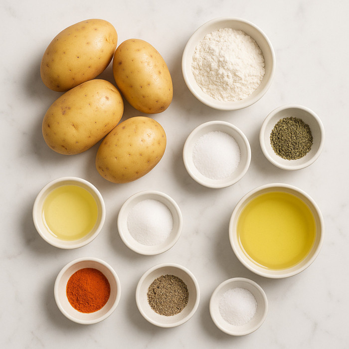 Crispy Potato Twirls ingredients