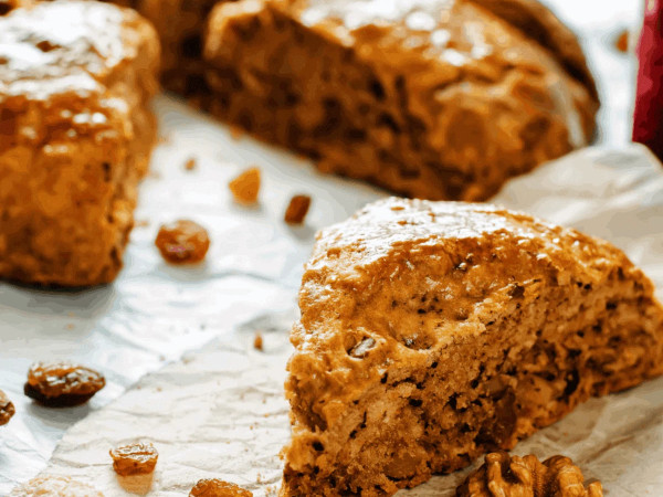 Pumpkin-Infused Oatmeal Scones