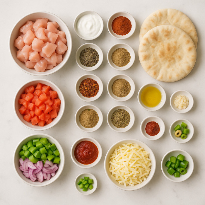Chicken Shawarma Pita ingredients