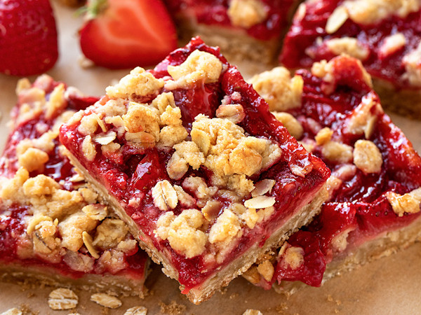 Strawberry Oatmeal Squares