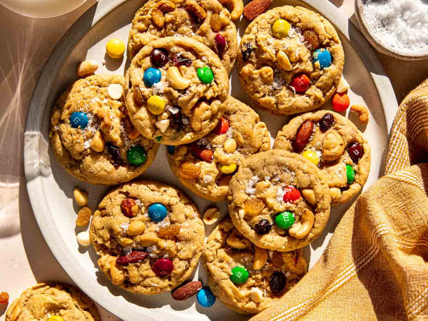 Trail Mix Cookies Made from Scratch
