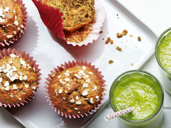 Apple-Carrot Muffins Packed with Chia