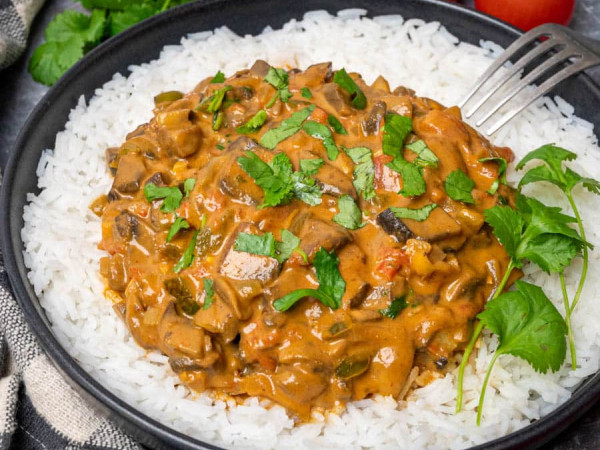 Plant-Based Mushroom Masala