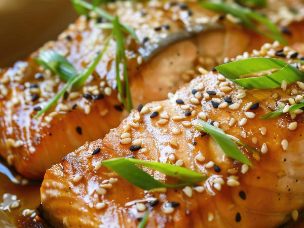 Ginger Teriyaki Salmon Fillets