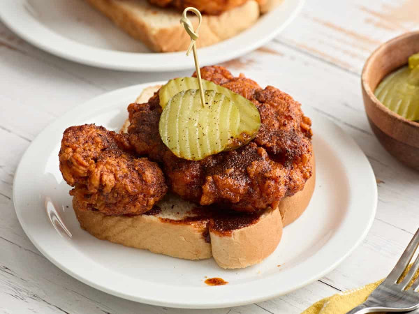 Nashville Hot Chicken Paired with Fluffy Biscuits
