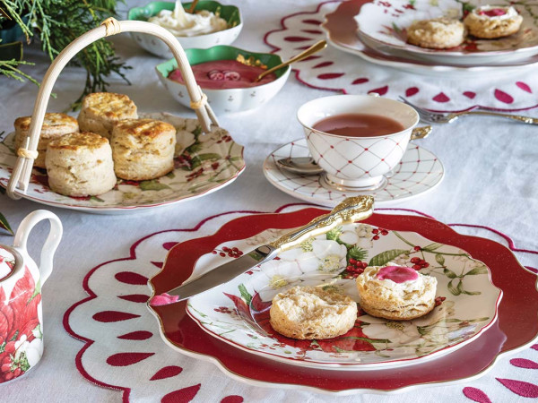 Eggnog Scones with Cranberries
