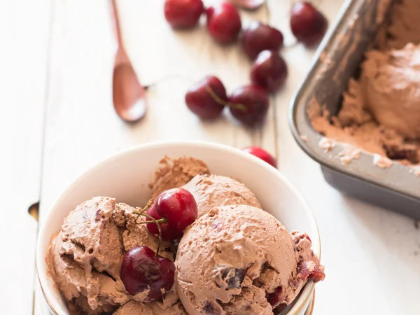 Dairy-Free Chocolate Cherry Chip Nice Cream