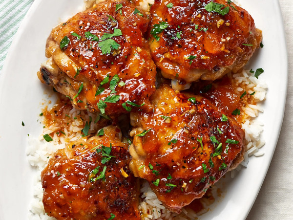 Apricot-Glazed Chicken Fillets