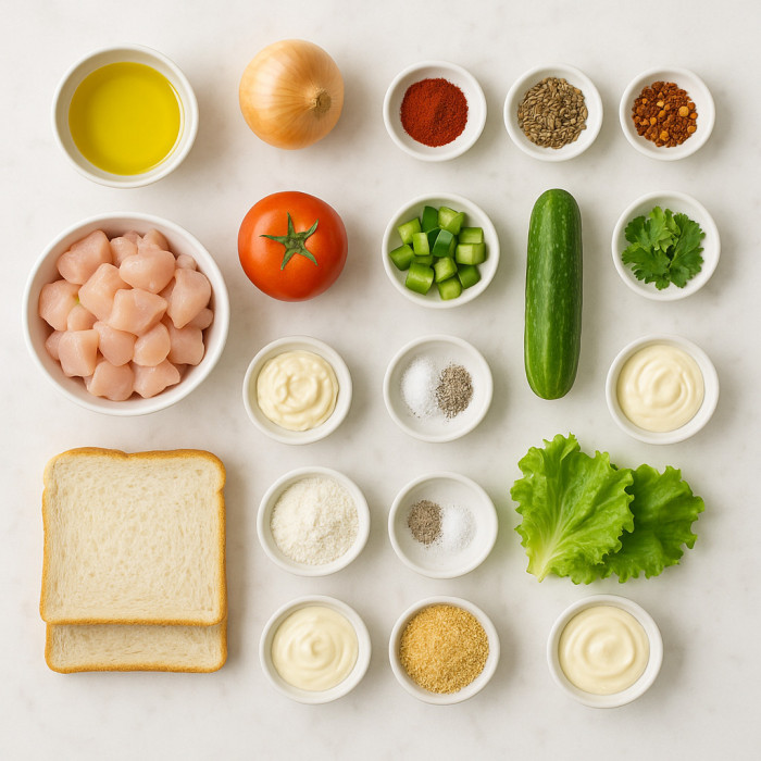 Pastry Pockets with Chicken Filling ingredients