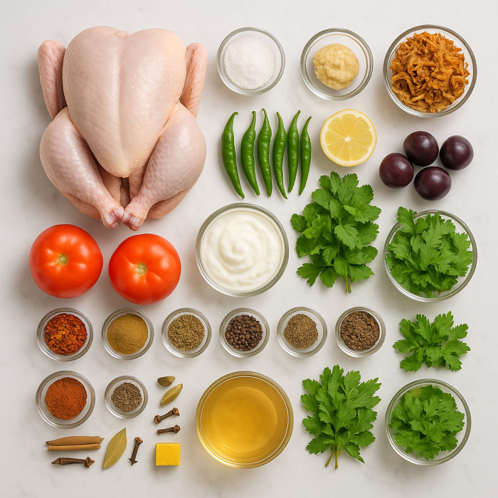 Baked Rice and Chicken Dish ingredients
