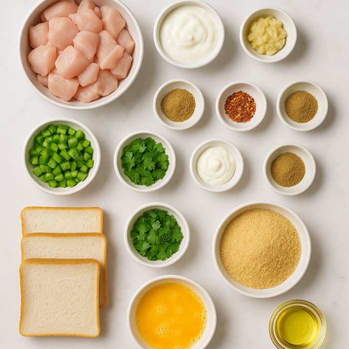 Chicken-Filled Bread Rolls ingredients
