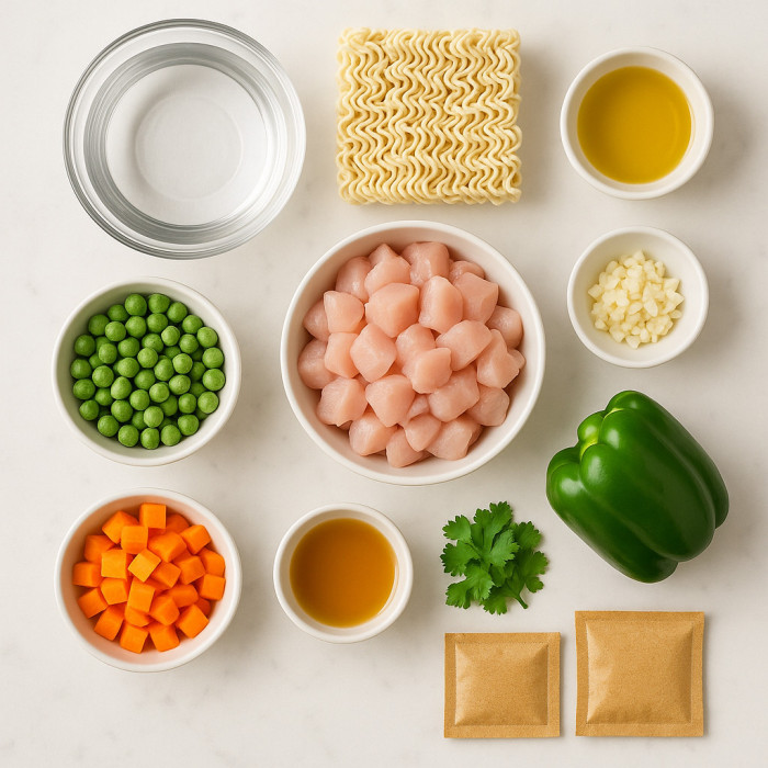 Chicken and Veggie Stir-Fry Noodles ingredients