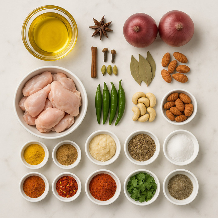 Noble Almond Curry Recipe ingredients