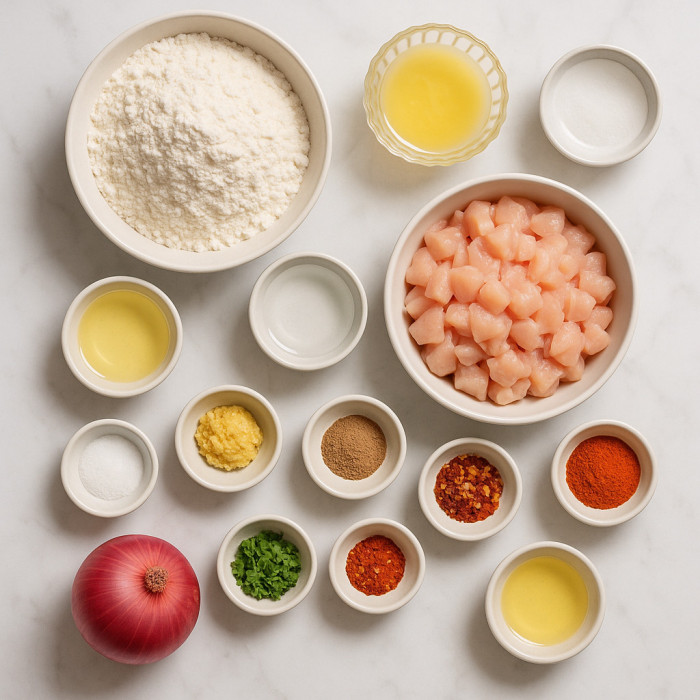 Flaky Pastry with Juicy Chicken Filling ingredients