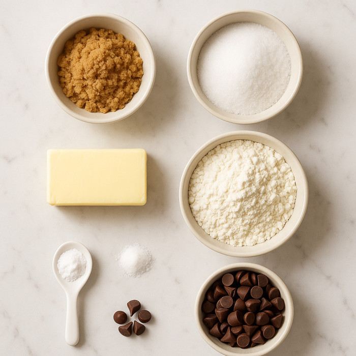 Delicious Chocolate Chip Cookies ingredients