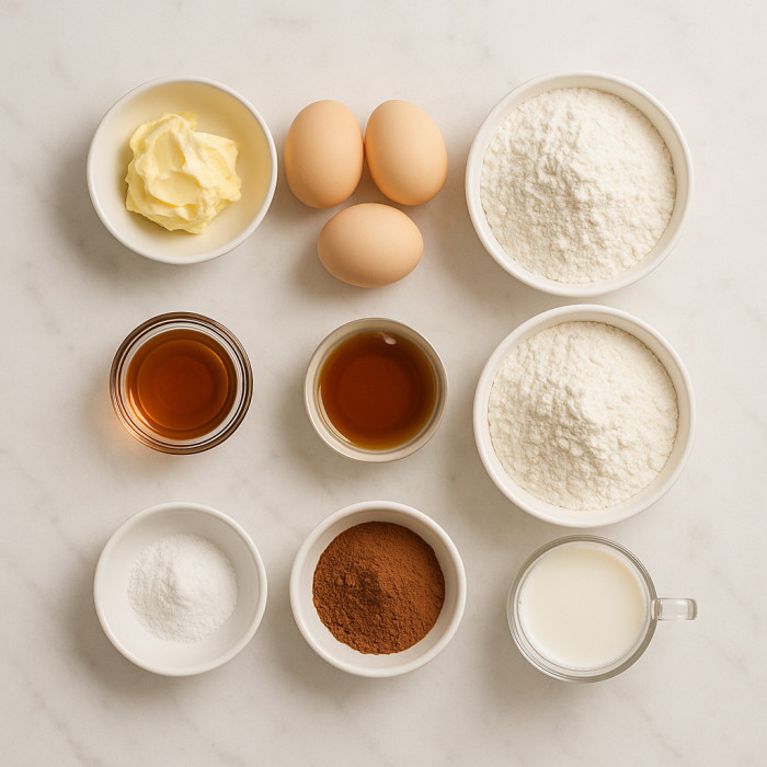 Tea Cake with Marble Patterns ingredients
