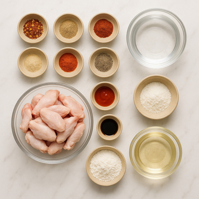 Boldly Spiced Chicken Wings ingredients
