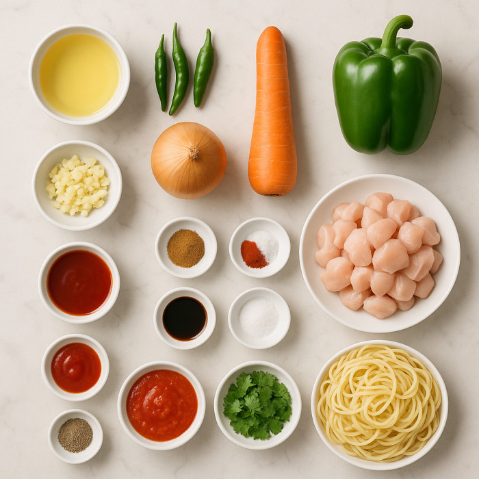 Chicken and Spaghetti Combo ingredients