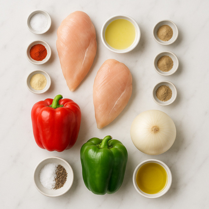 Spicy Chicken Fajitas ingredients